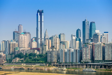Fototapeta na wymiar Chongqing, China Cityscape on the Jialing River