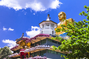 holly temple in Dambula, touristic attraction, Sri lanka