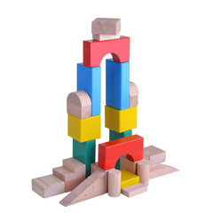 Naklejka premium wooden toys
