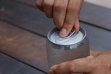 Hands are opened canned