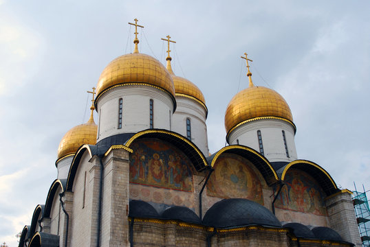 Dormition church. Moscow Kremlin. UNESCO Heritage.