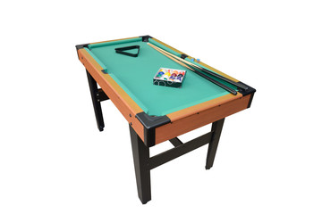 billiard table isolated on white background