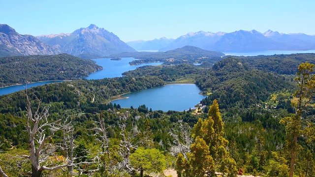 View of Gutierrez lake from Cerro Otto mountain