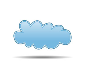 blue cloud with shadow