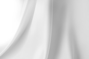 Obraz na płótnie Canvas White silk