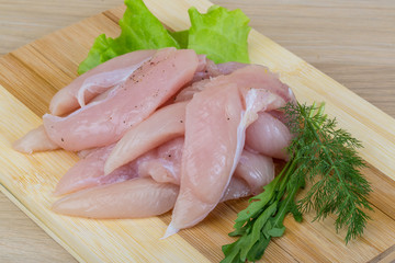 Raw chicken breast