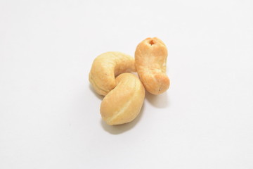 Roasted and salted cashew nuts.