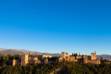 Fototapeta na wymiar Granada - Alhambra Palace