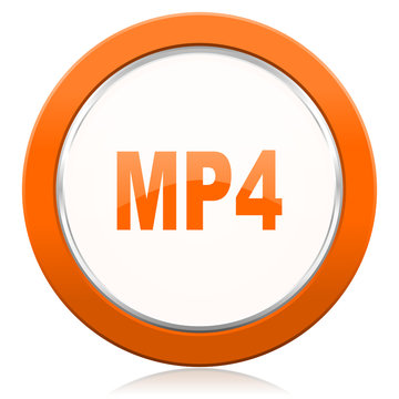 mp4 orange icon