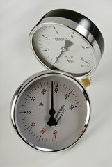 industrial thermometer and barometer