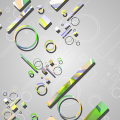Colorful abstract circles background