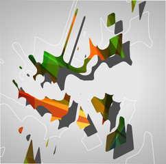 Futuristic background, geometric illustration.