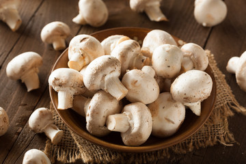Raw Organic White Mushrooms
