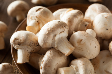 Raw Organic White Mushrooms