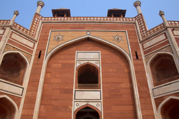 Close view of Humayun's Tomb in Delhi, India