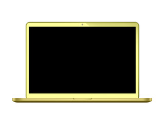 Modern glossy laptop