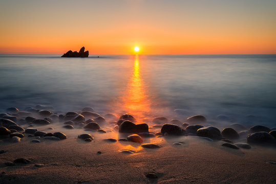 Tramonto sul mare di Tropea