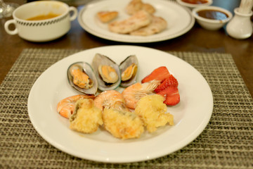 Seafood.