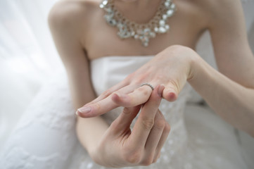 Bride you are wearing a wedding ring