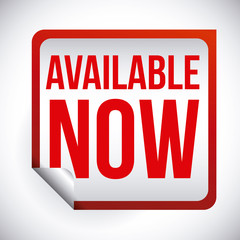 Fototapeta premium Available label design, vector illustration.