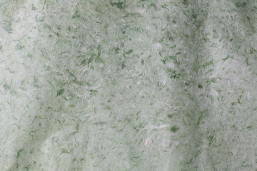Green natural handmade paper