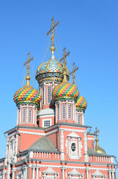 Строгановская церковь в Нижнем Новгороде зимой