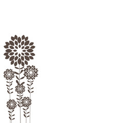 Stalks black background