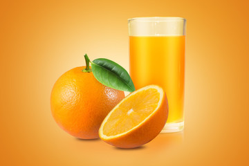 Orange Juice with orange