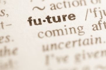 Dictionary definition of word future