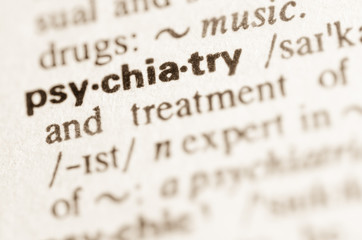 Dictionary definition of word psychiatry