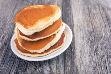 stack of homemade  pancake