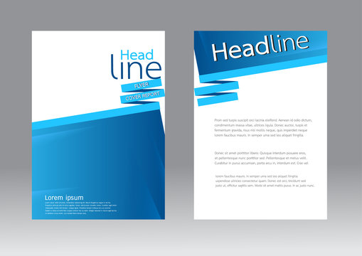 Abstract design vector template for brochure flyer