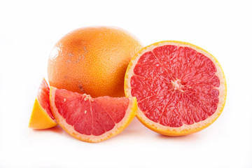 Fototapeta na wymiar grapefruit isolated on white