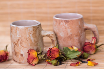 vintage mags of roses tea