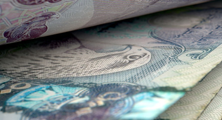 Fototapeta premium Separated Banknotes Close-up Detail