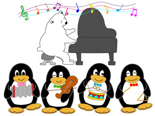 ペンギンの演奏