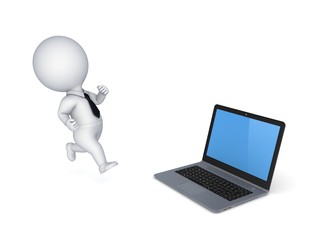 Realistic modern notebook.