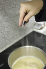 Salting soup