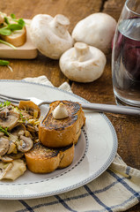 Mushroom, Leek and Tarragon Pasta