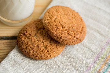 Cookies lying on a plate