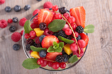 bowl with fruits