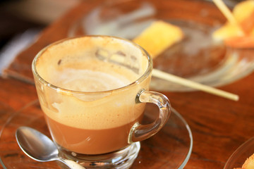 Cappuccino hot coffee