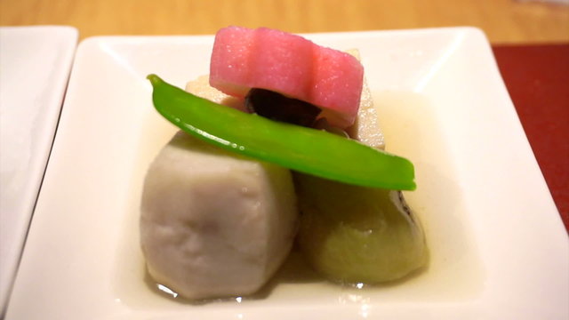 Japanese traditional variety food, sushi, nigiri, set food video