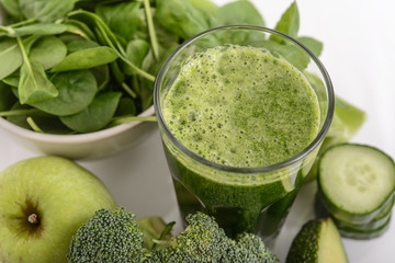 Green vegetables smoothie