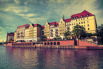 River Spree in Berlin and old architecture