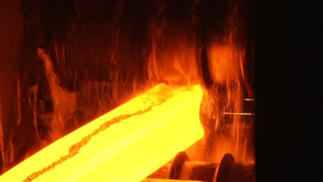 Hot steel