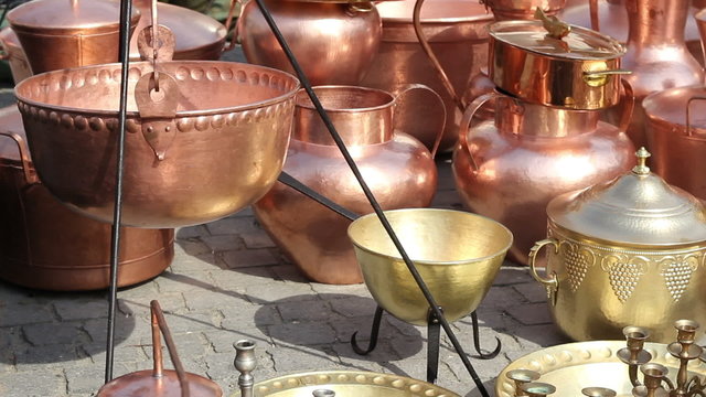 Brass and Copper Pots