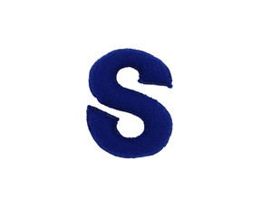 Handmade letter from fabric alphabet