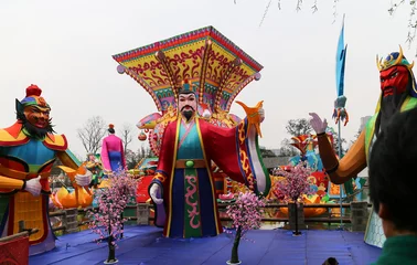 Rolgordijnen 2015 temple fair in chengdu, china © luckybai2013