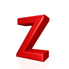 shiny red letter collection  - Z
